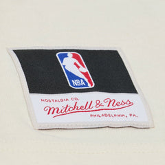 Mitchell & Ness Golden State Warriors Hardwood Classics Chainstitch Premium T-Shirt Cream