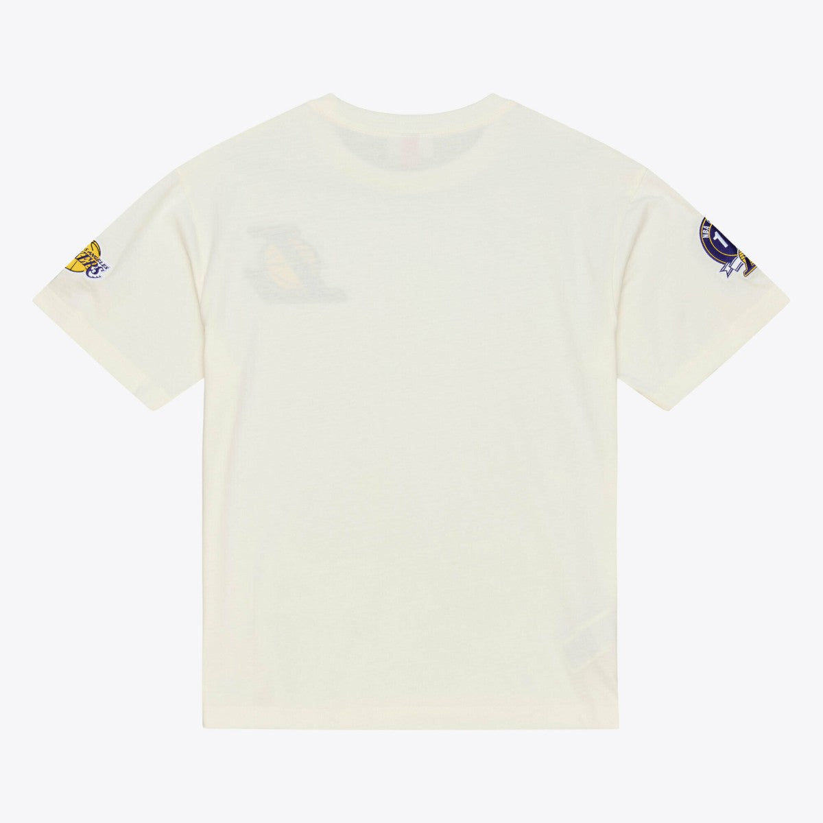 Mitchell & Ness Los Angeles Lakers Hardwood Classics Chainstitch Premium T-Shirt Cream