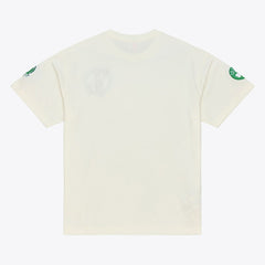 Mitchell & Ness Boston Celtics Hardwood Classics Chainstitch Premium T-Shirt Cream