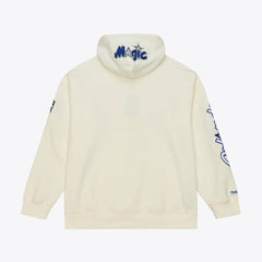 Mitchell & Ness Orlando Magic Hardwood Classics Chainstitch Premium Fleece Hoodie Cream