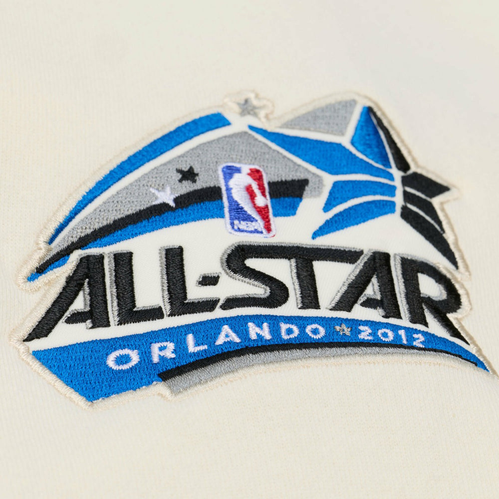 Mitchell & Ness Orlando Magic Hardwood Classics Chainstitch Premium Fleece Hoodie Cream
