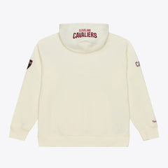 Mitchell & Ness Cleveland Cavaliers Hardwood Classics Chainstitch Premium Fleece Hoodie Cream