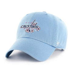 Washington Capitals '47 Cherry Blossom Alternate Clean Up Adjustable Hat - Light Blue | 47 brand Clearance
