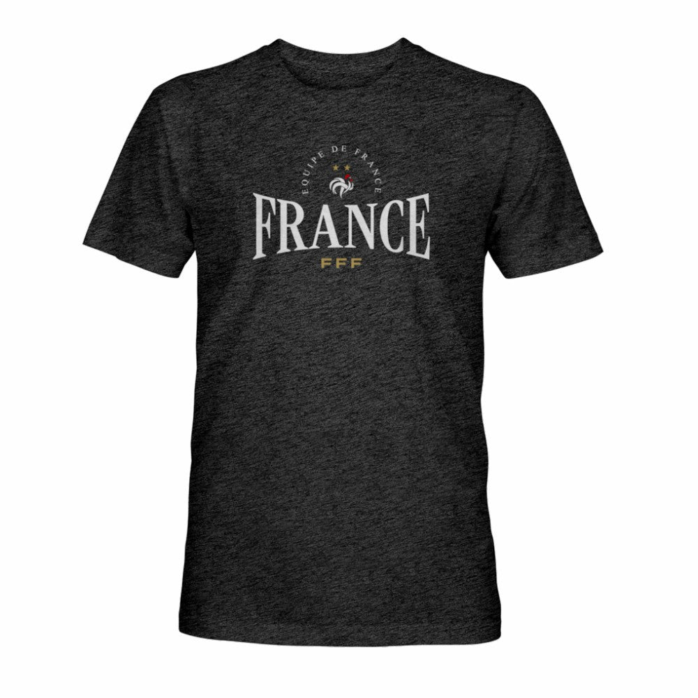 France National Team 1863FC Athletic Wordmark Vintage Tri-Blend T-Shirt Black
