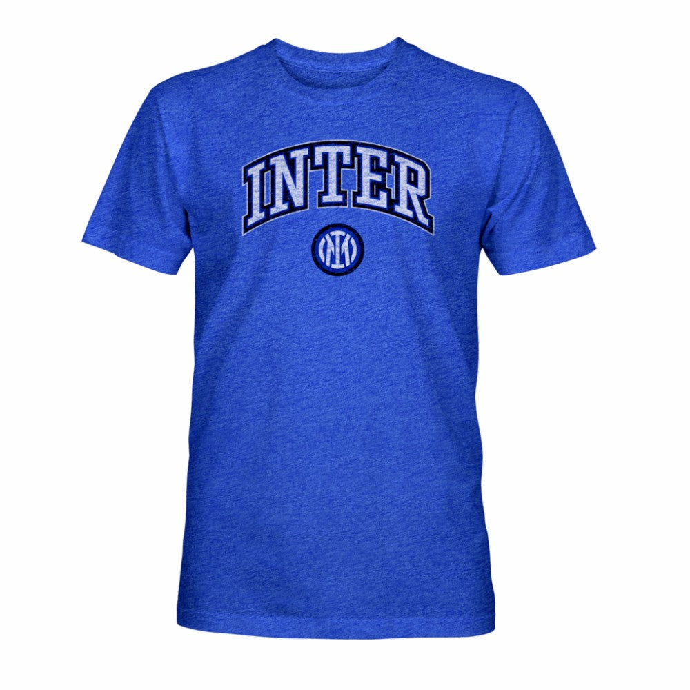 Inter Milan 1863FC Athletic Wordmark Vintage Tri-Blend T-Shirt Blue