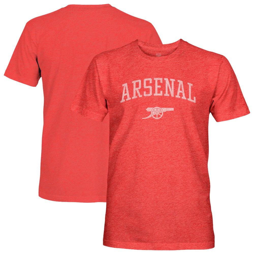 Arsenal 1863FC Athletic Wordmark Vintage Tri-Blend T-Shirt Red