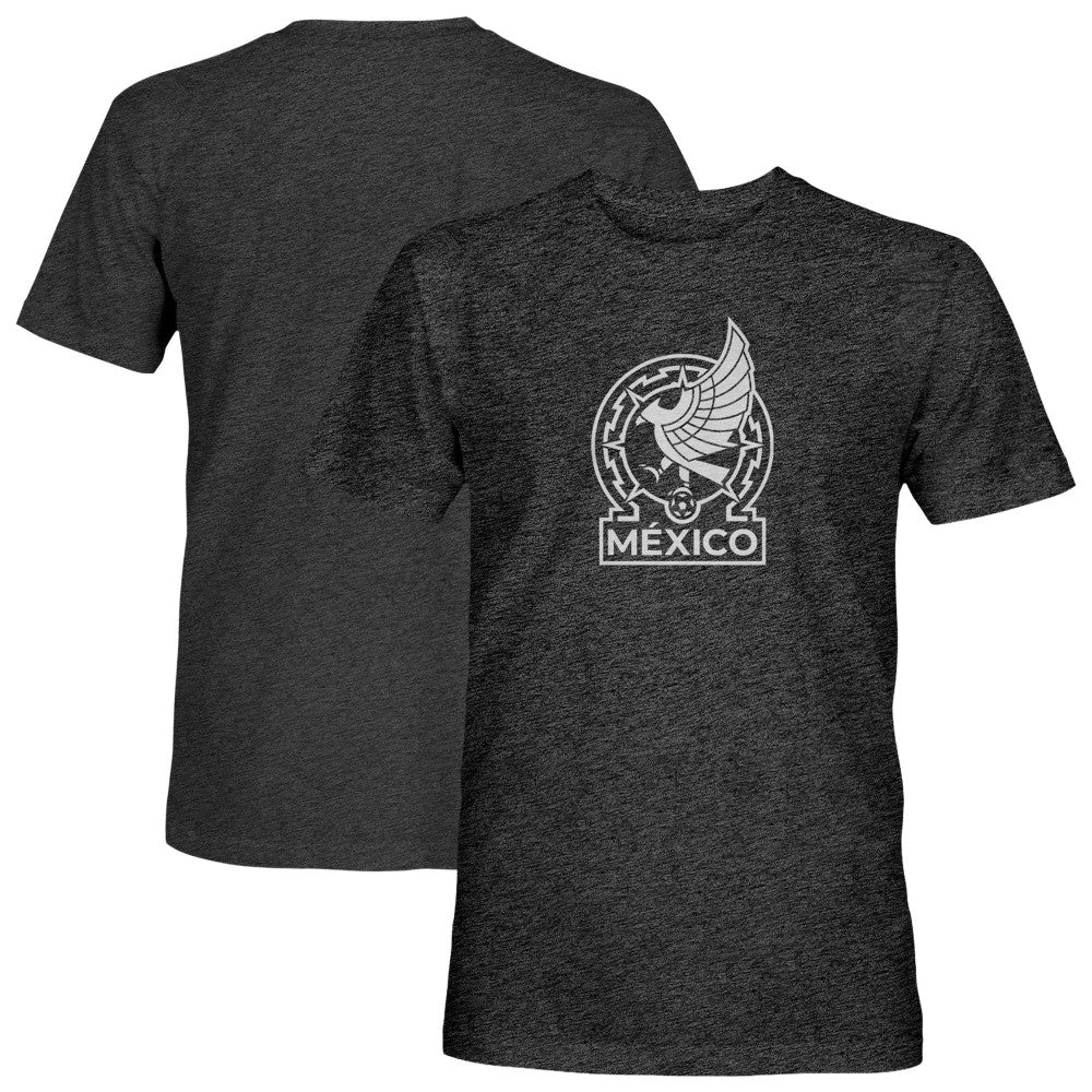 Mexico National Team 1863FC Mono Badge Vintage Tri-Blend T-Shirt Black