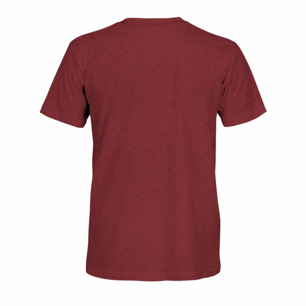 Spain National Team 1863FC Mono Badge Vintage Tri-Blend T-Shirt Maroon