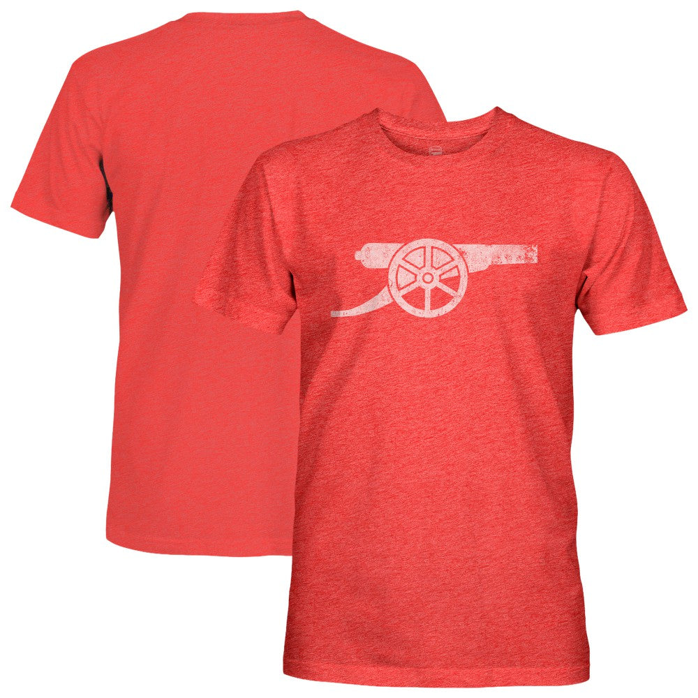Arsenal 1863FC Mono Badge Vintage Tri-Blend T-Shirt Red