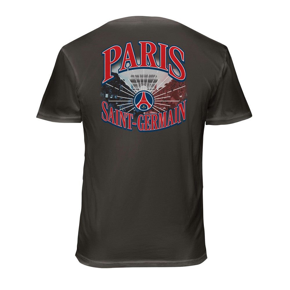 Paris Saint-Germain 1863FC Wordmark Cotton T-Shirt Gray