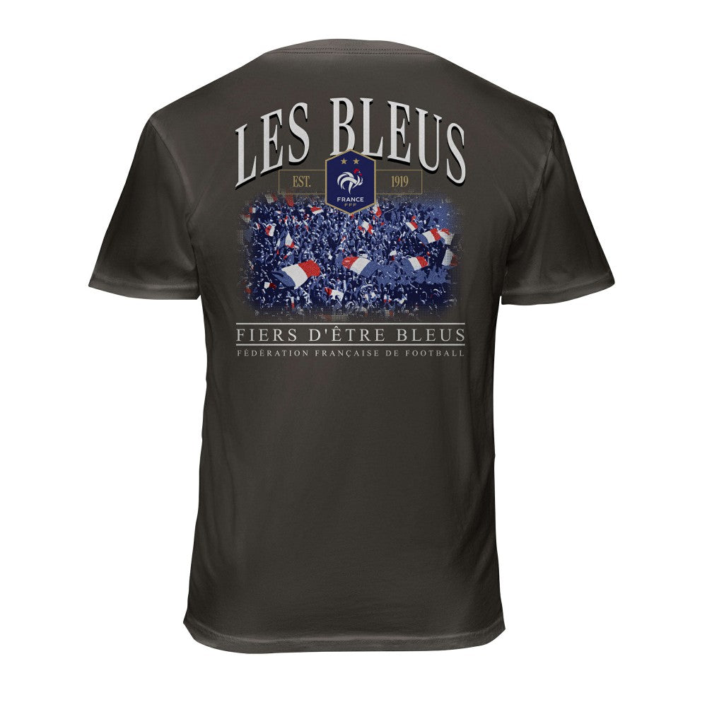 France National Team 1863FC Wordmark Cotton T-Shirt Gray