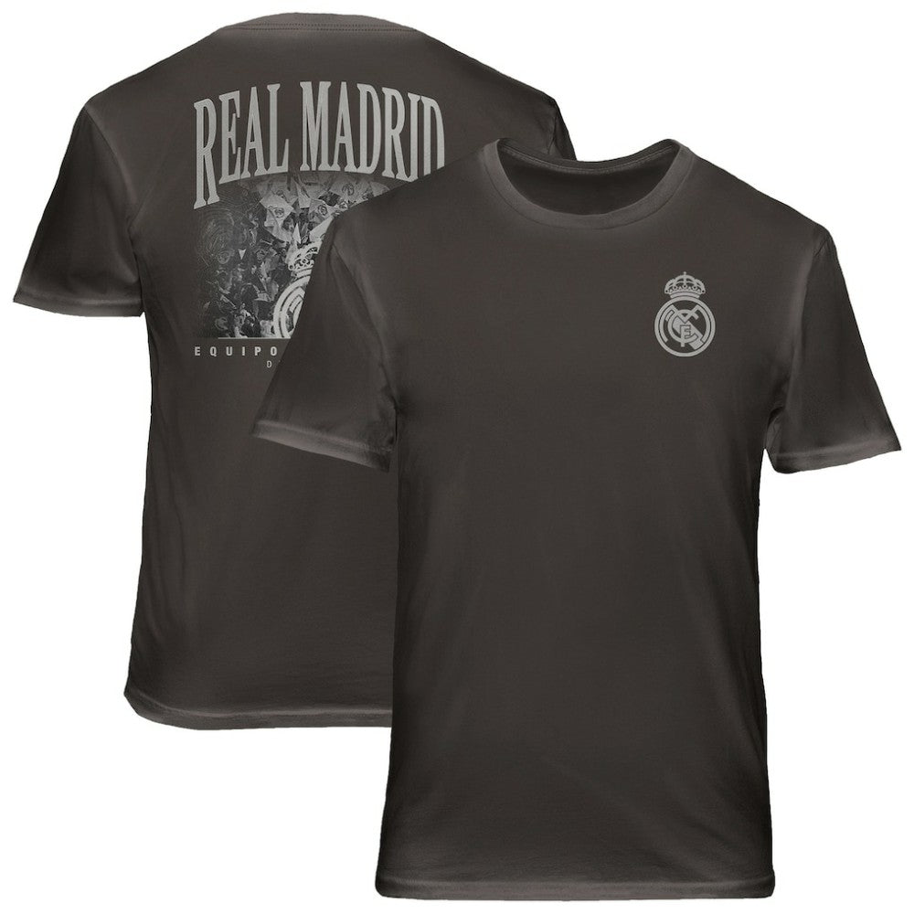 Real Madrid 1863FC Wordmark Cotton T-Shirt Gray