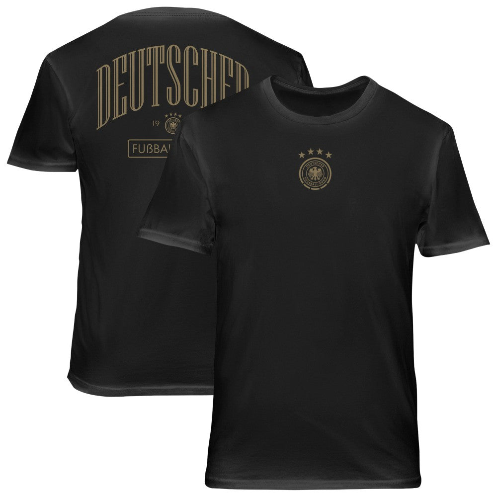 Germany National Team 1863FC Back Wordmark Soft Wash T-Shirt Black