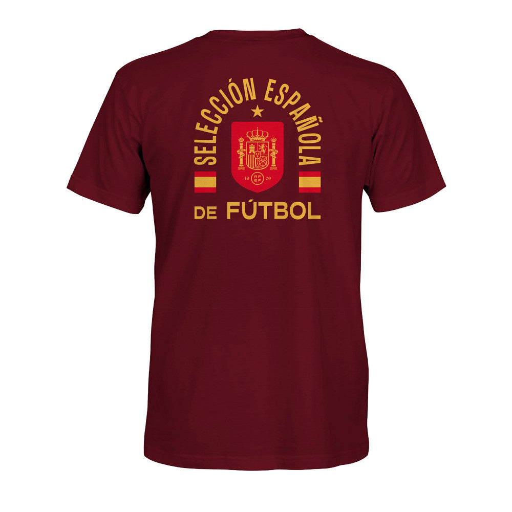 Spain National Team 1863FC True To Glory Heavyweight T-Shirt Maroon