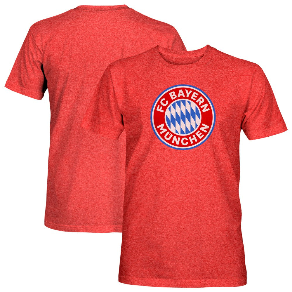 Bayern Munich 1863FC Color Badge Tri-Blend T-Shirt Red