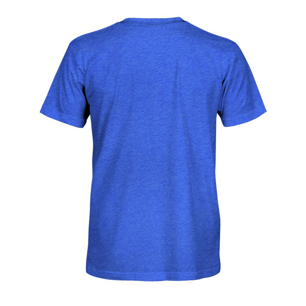 Real Madrid 1863FC Team Arch Vintage Tri-Blend T-Shirt Blue