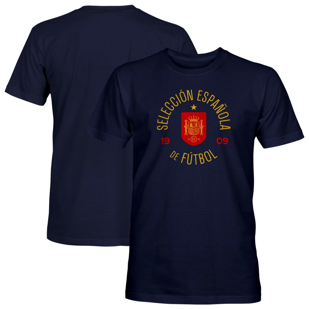 Spain National Team 1863FC Established Location T-Shirt Navy