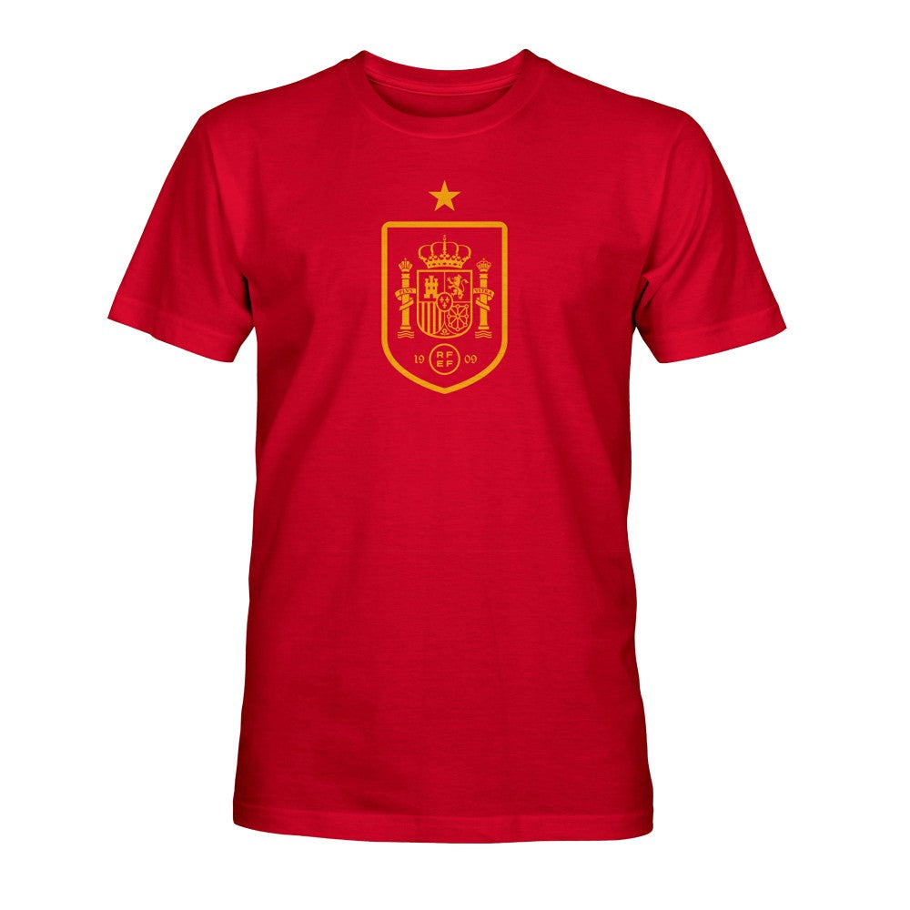 Spain National Team 1863FC Mono Badge T-Shirt Red