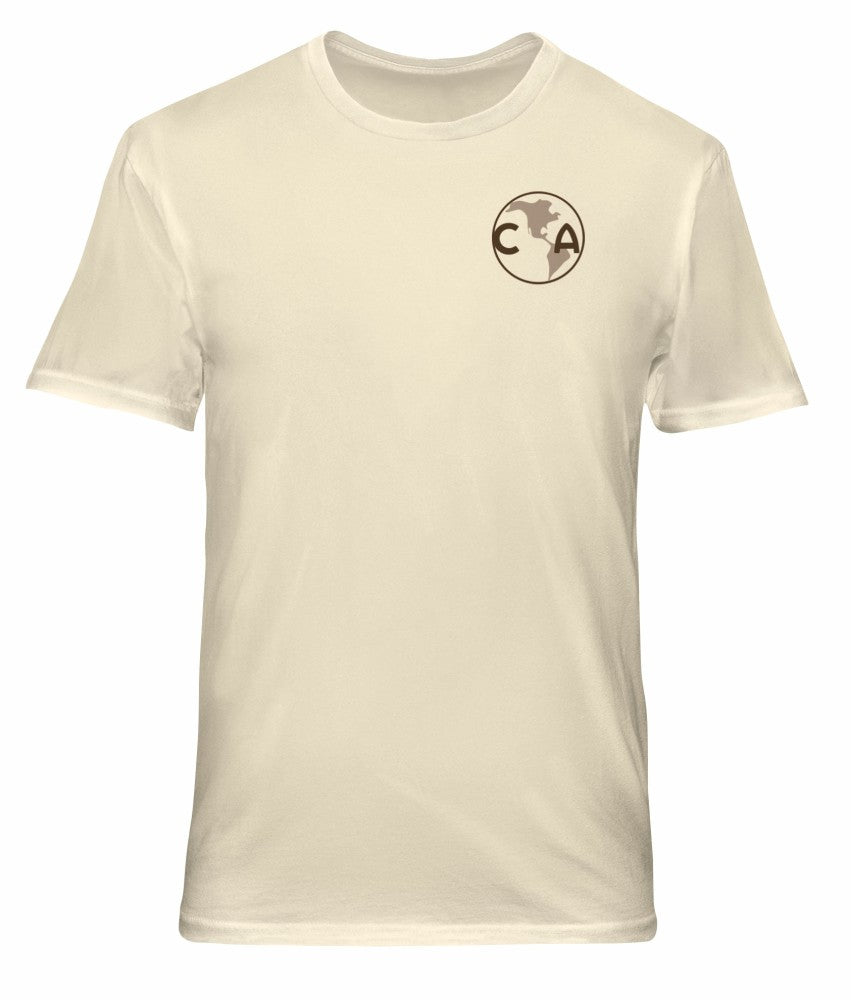 Club America 1863FC Vintage Soft Wash T-Shirt Cream