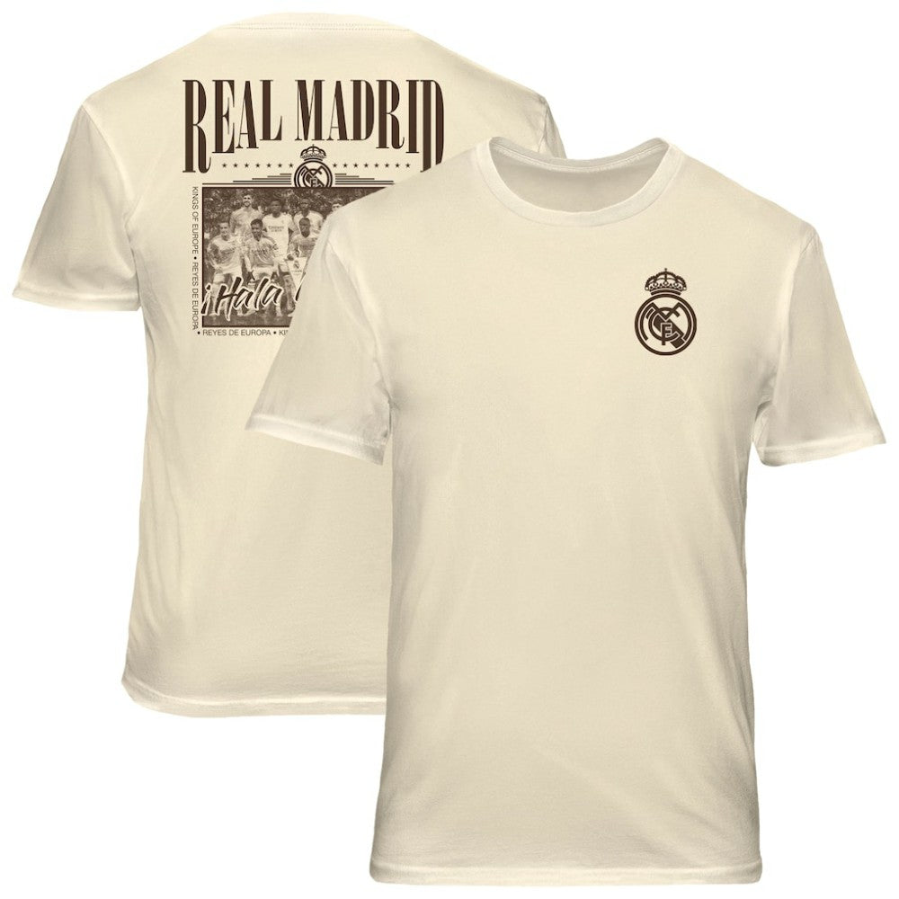 Real Madrid 1863FC Vintage Soft Wash T-Shirt Cream