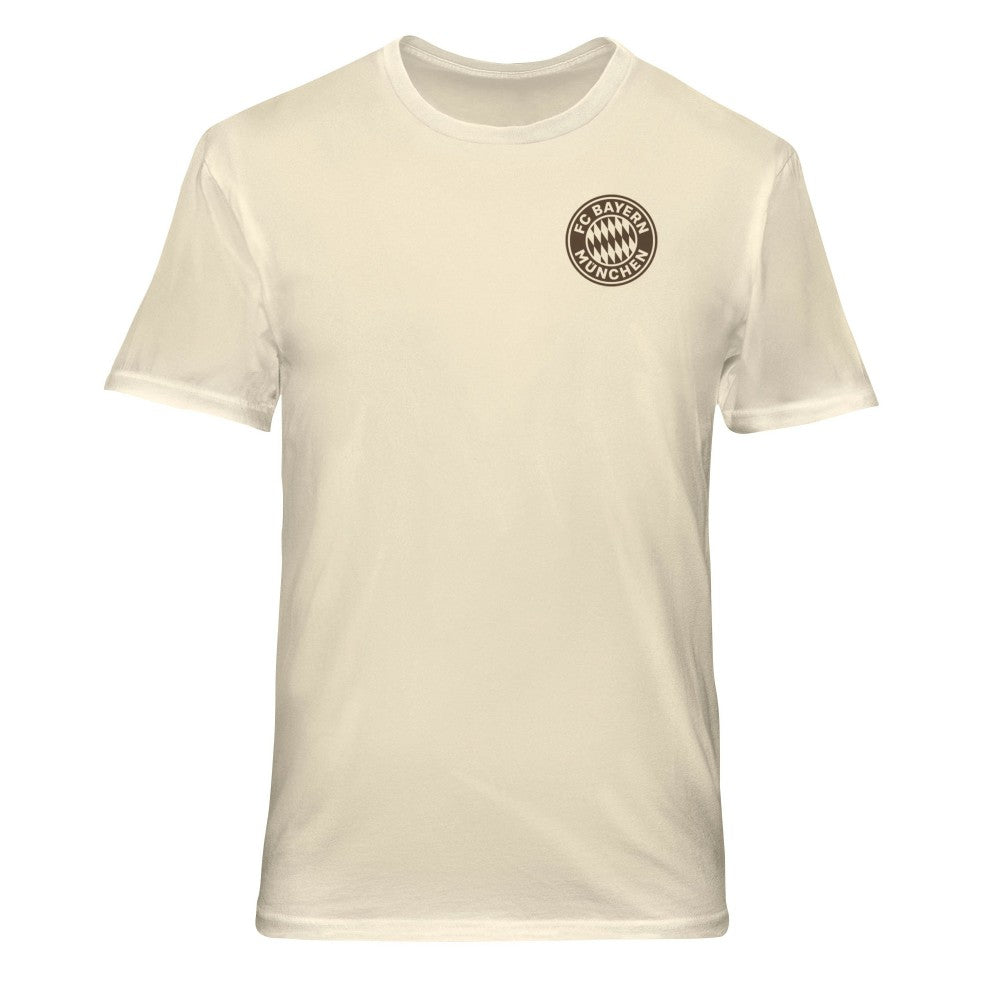 Bayern Munich 1863FC Vintage Soft Wash T-Shirt Cream