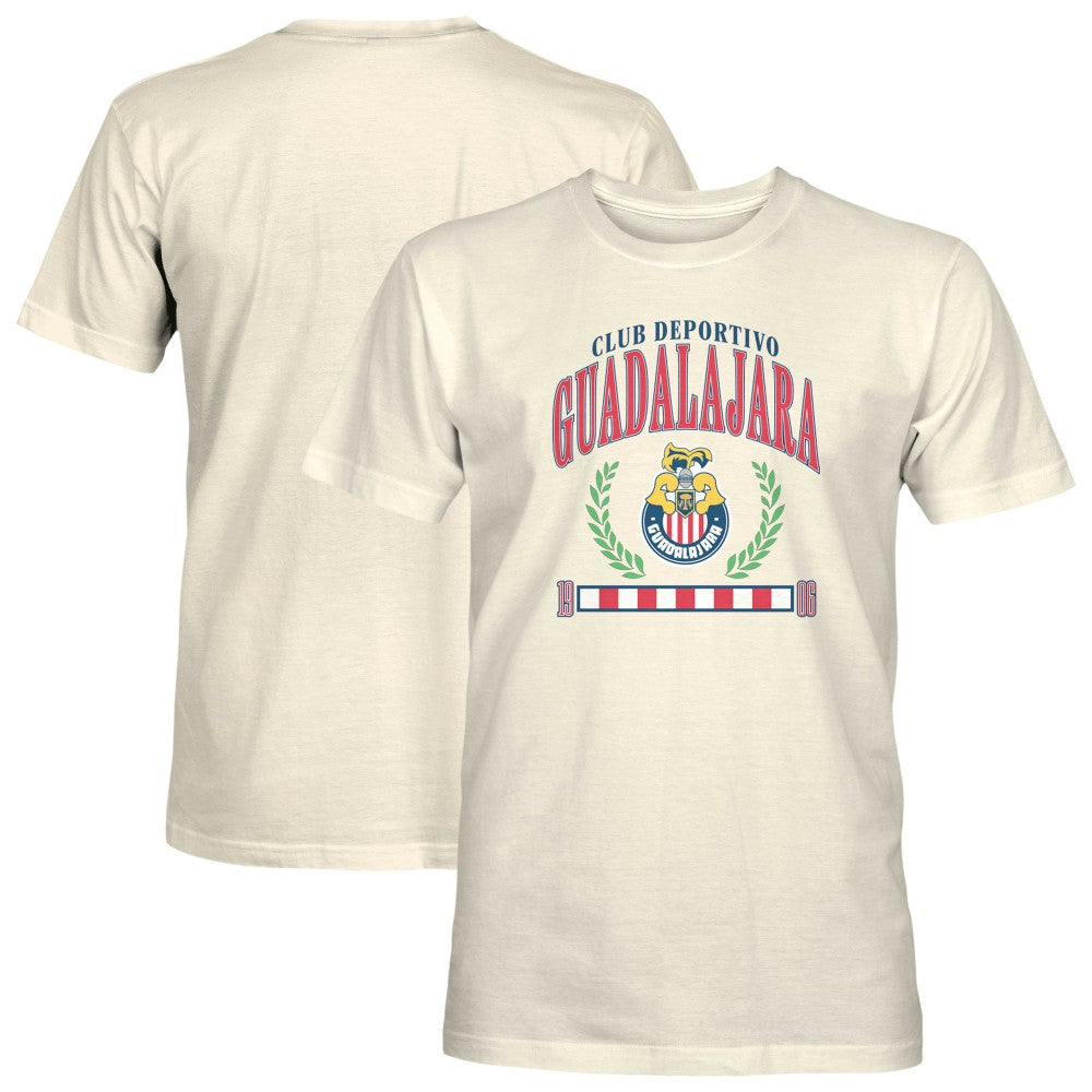 Chivas 1863FC Retro Stripes T-Shirt Cream