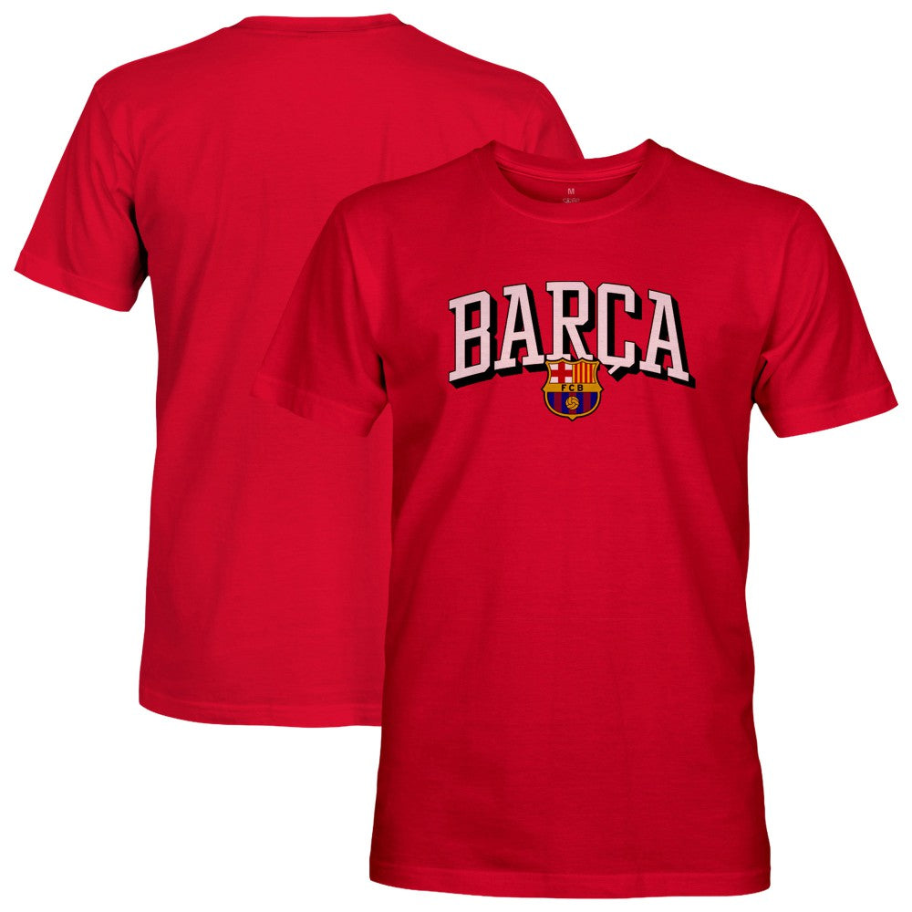 Barcelona 1863FC Athletic Wordmark T-Shirt Red
