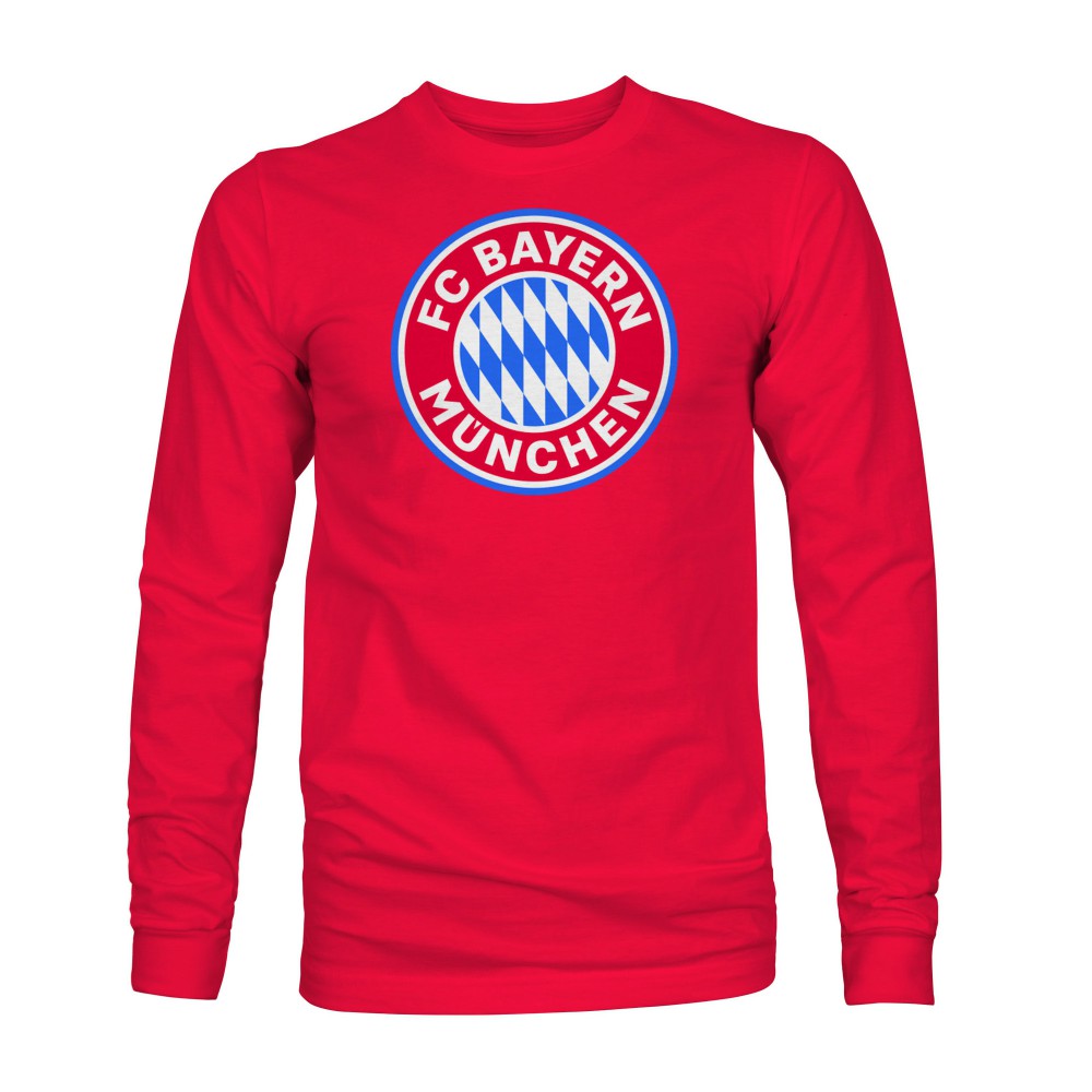 Bayern Munich 1863FC Color Badge Long Sleeve T-Shirt Red