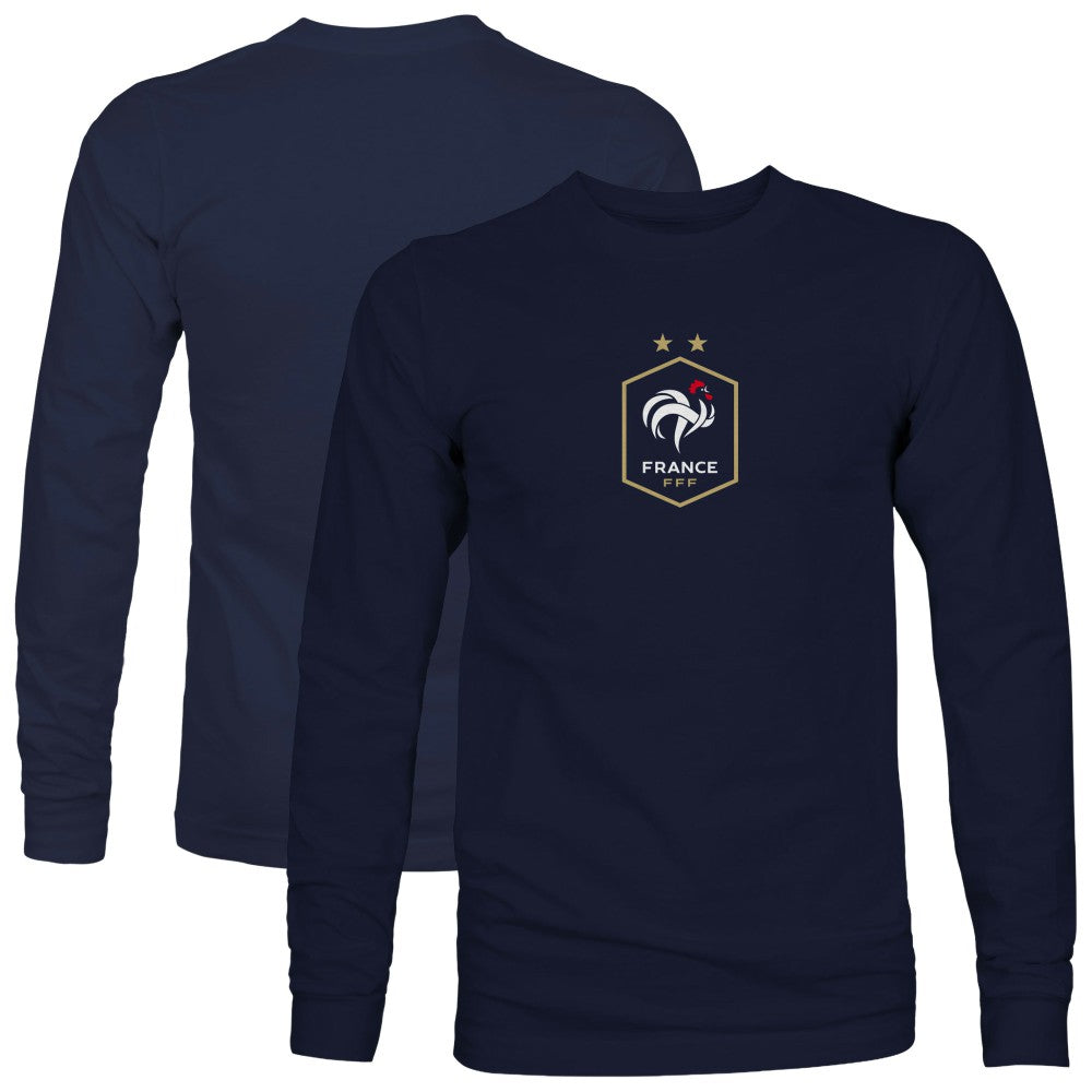 France National Team 1863FC Color Badge Long Sleeve T-Shirt Navy