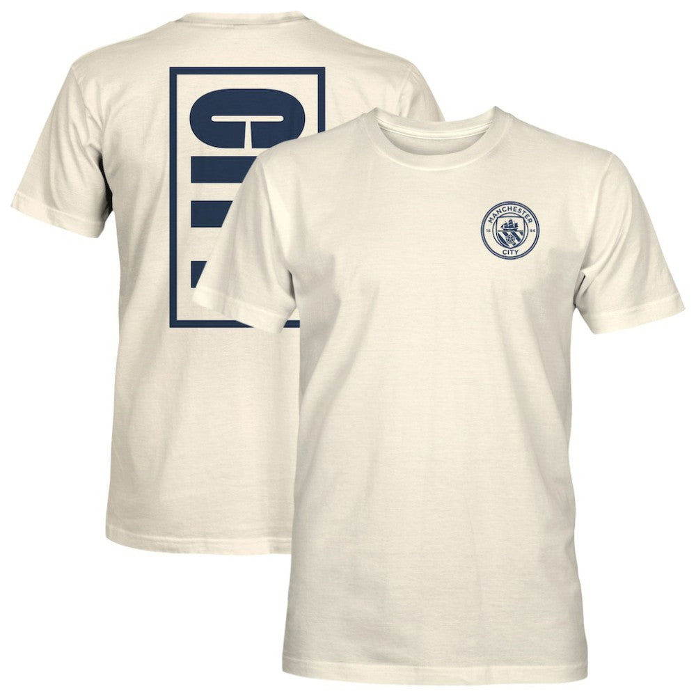 Manchester City 1863FC Big Logo Heavyweight T-Shirt Cream
