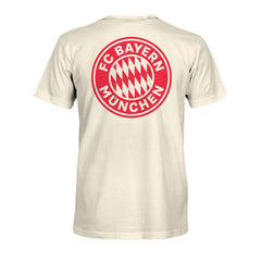 Bayern Munich 1863FC Big Logo Heavyweight T-Shirt Cream