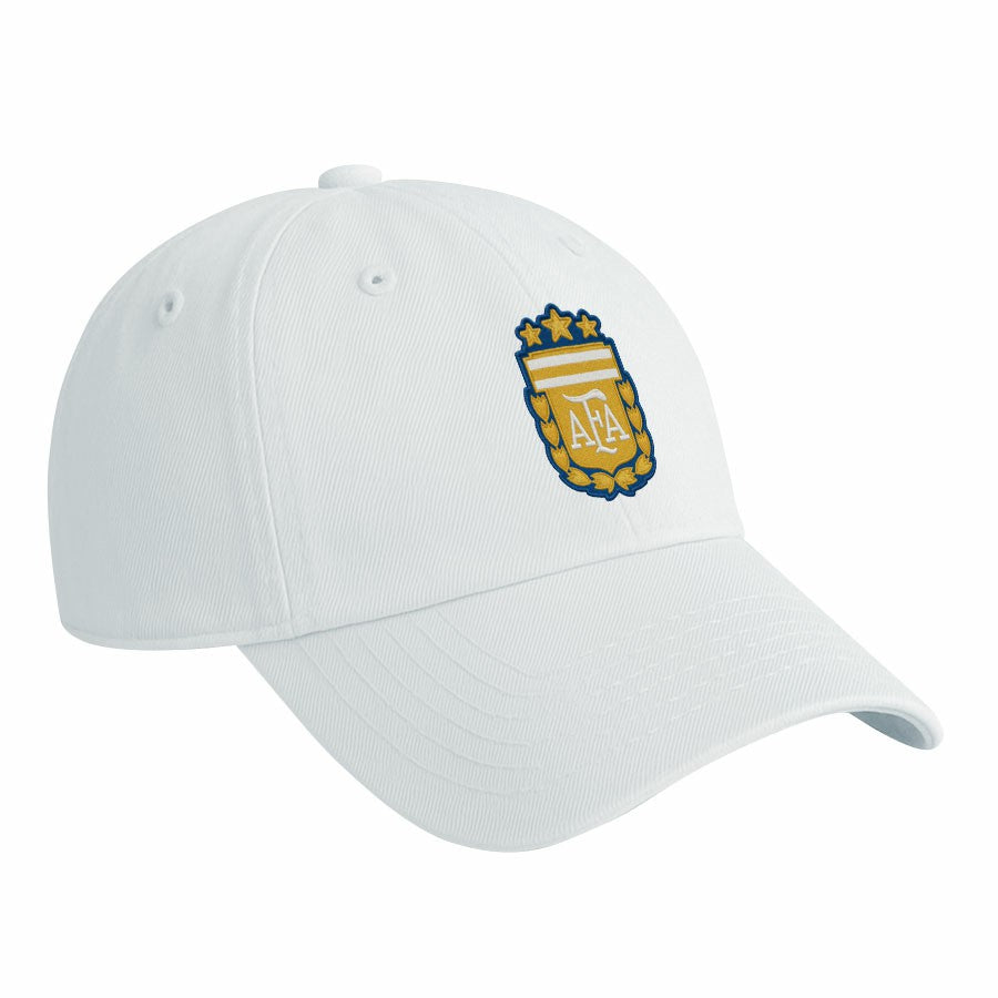 Argentina National Team 1863FC Retro Badge Crew Adjustable Hat White