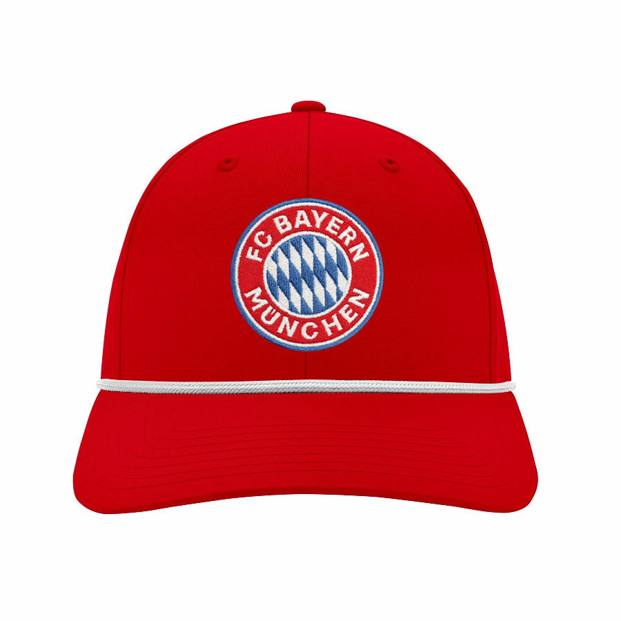 Bayern Munich 1863FC Color Badge Airflow Adjustable Hat Red