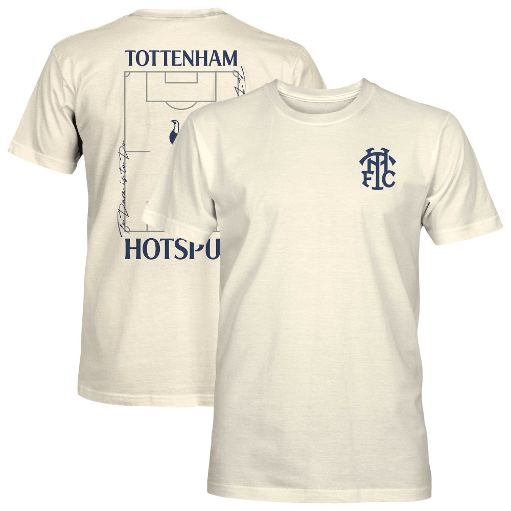 Tottenham Hotspur 1863FC Own the Pitch Heavyweight T-Shirt Cream