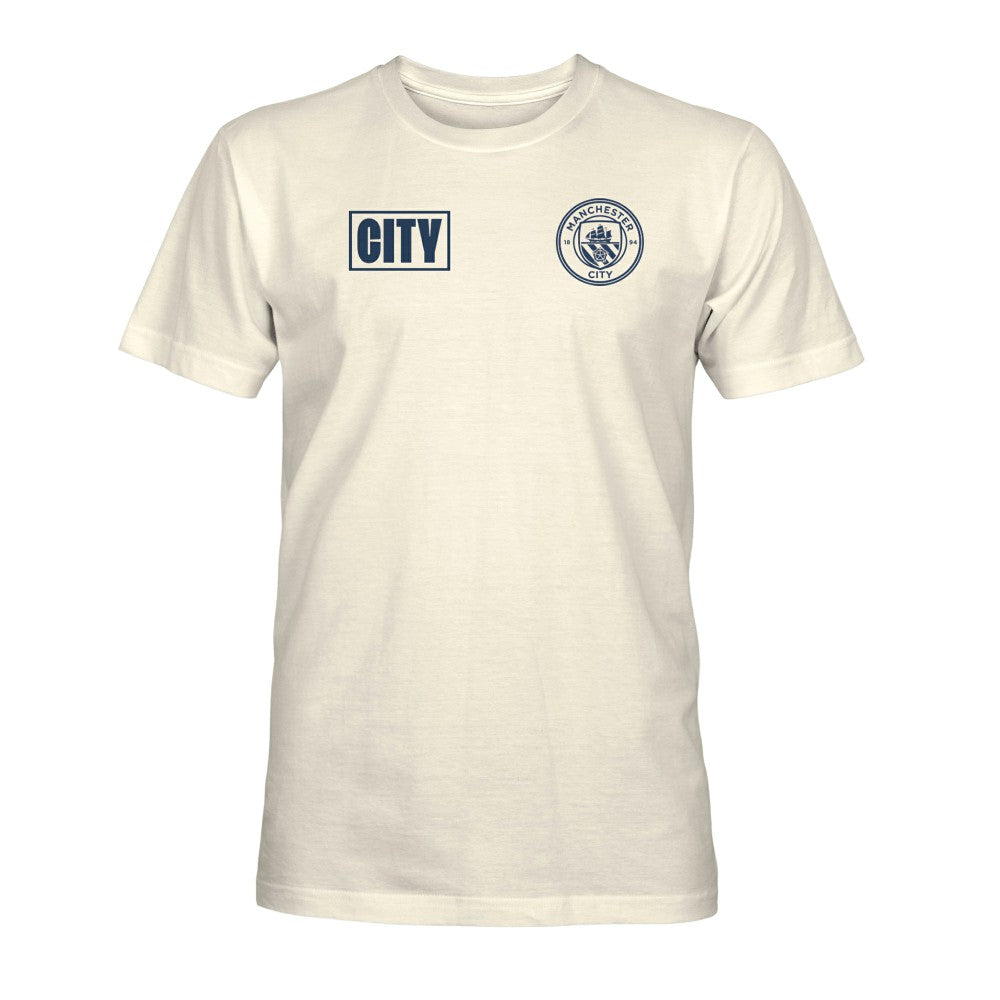 Manchester City 1863FC Own the Pitch Heavyweight T-Shirt Cream