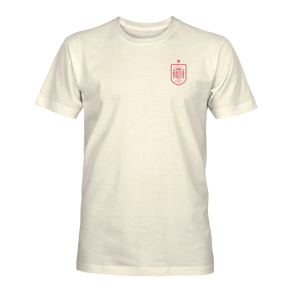 Spain National Team 1863FC Own the Pitch Heavyweight T-Shirt Cream