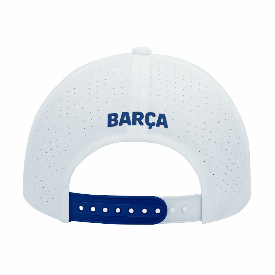 Barcelona 1863FC Mono Badge High Point Adjustable Hat White