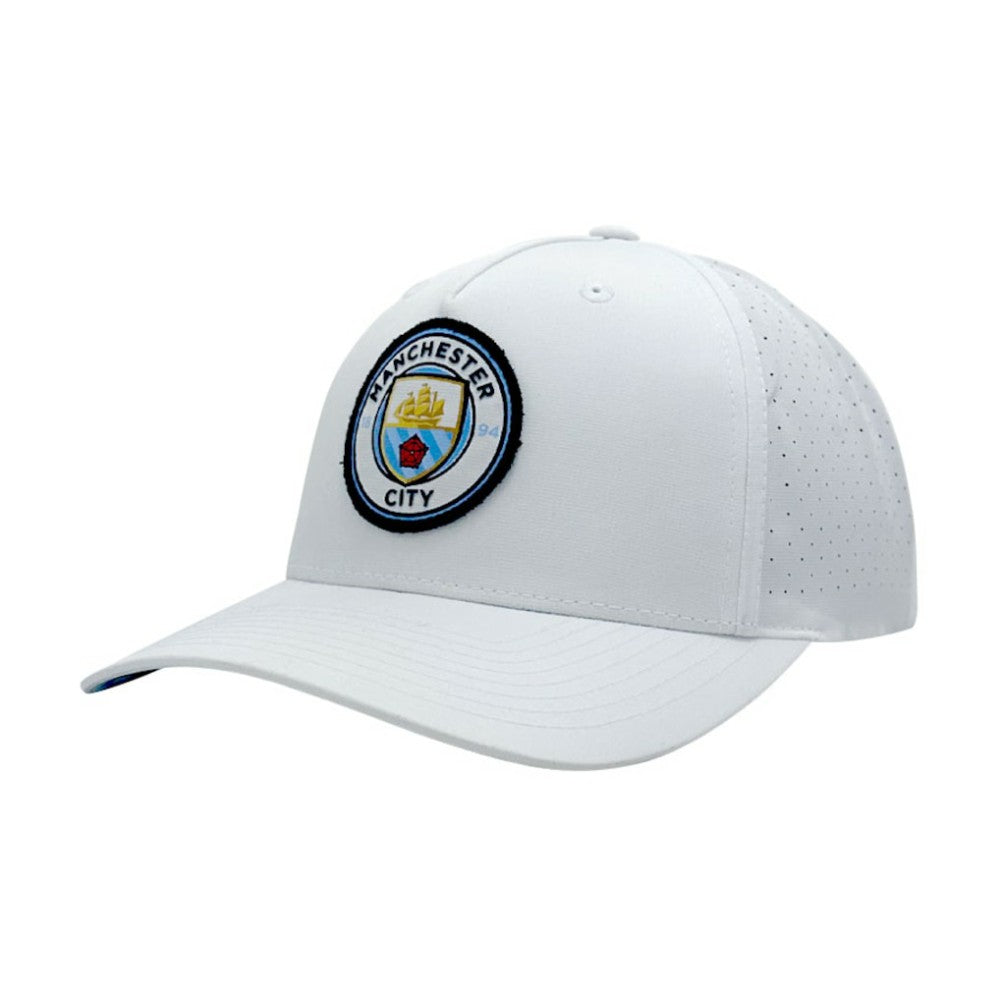 Manchester City 1863FC Mono Badge High Point Adjustable Hat White