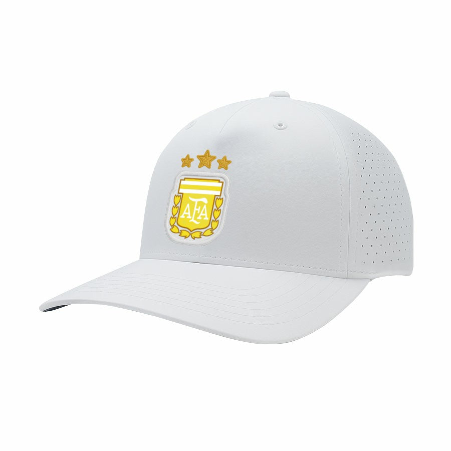 Argentina National Team 1863FC Mono Badge High Point Adjustable Hat White