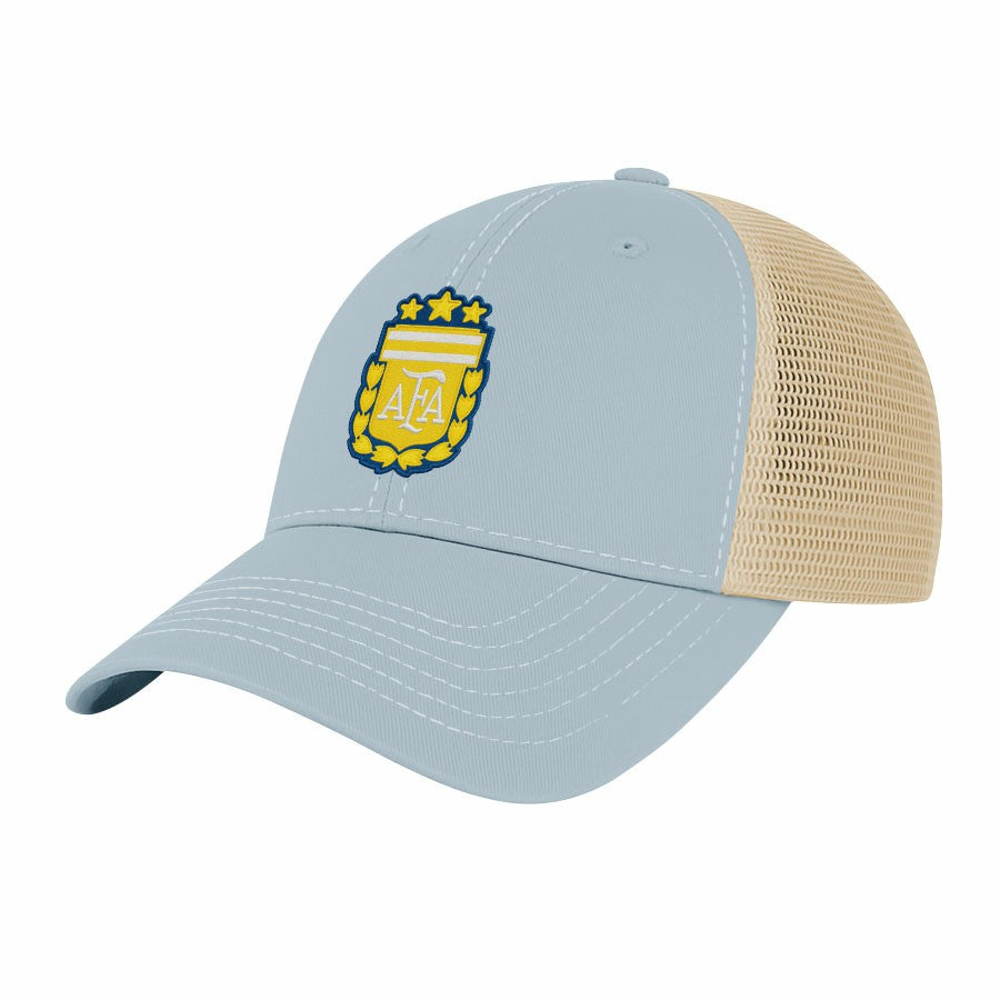 Argentina National Team 1863FC Color Badge Offroad Adjustable Trucker Hat Light Blue