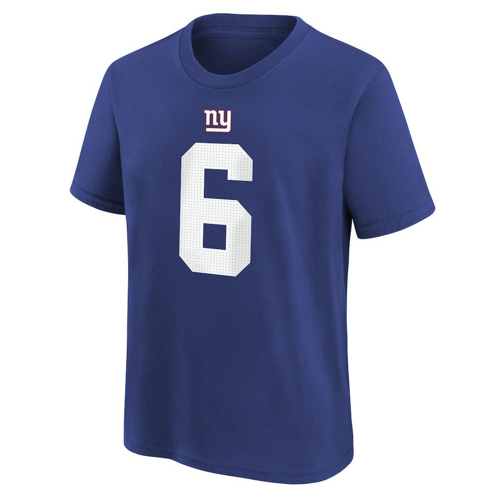 Jaxson Dart New York Giants Youth Name & Number T-Shirt - Royal - Nike