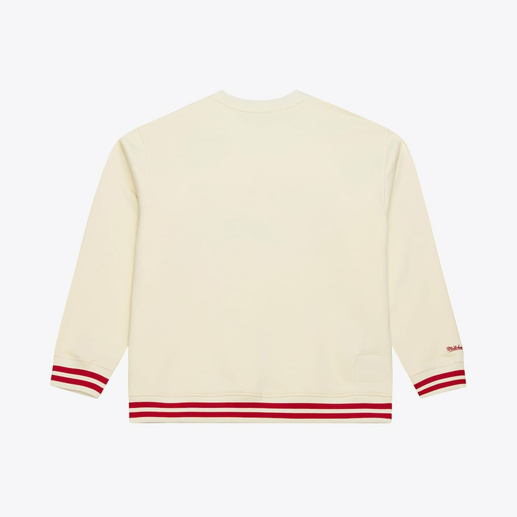 Mitchell & Ness Philadelphia 76ers Hardwood Classics 76 Originals Collection Sweatshirt Cream