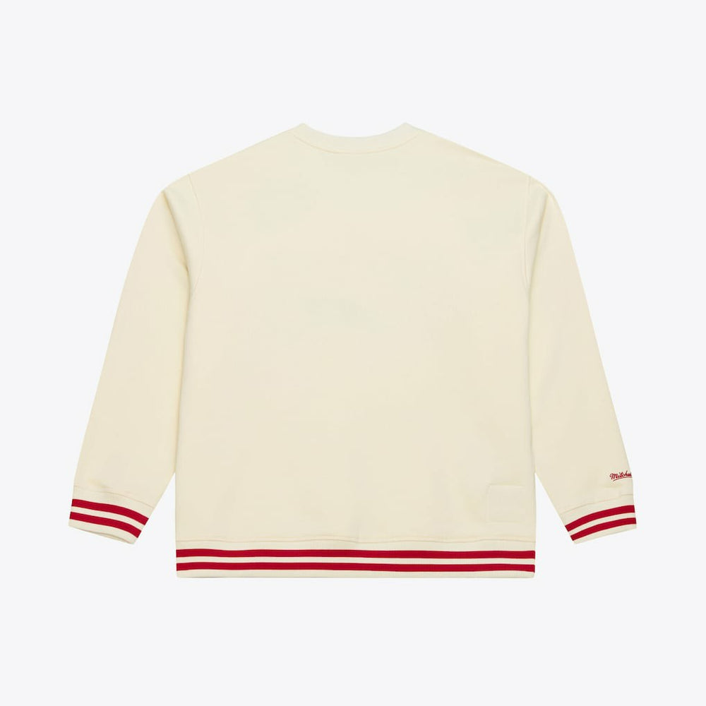 Mitchell & Ness Philadelphia 76ers Hardwood Classics 76 Originals Collection Sweatshirt Cream