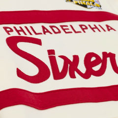 Mitchell & Ness Philadelphia 76ers Hardwood Classics 76 Originals Collection Head Coach Hoodie Cream