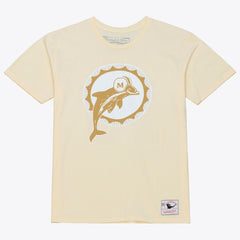 Dan Marino Miami Dolphins Sandman Name & Number T-Shirt - Cream - Mitchell & Ness