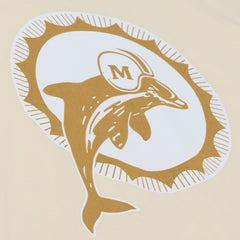 Dan Marino Miami Dolphins Sandman Name & Number T-Shirt - Cream - Mitchell & Ness