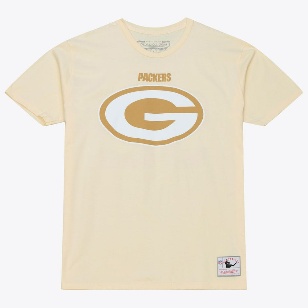 Reggie White Green Bay Packers Sandman Name & Number T-Shirt - Cream - Mitchell & Ness