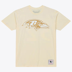 Ray Lewis Baltimore Ravens Sandman Name & Number T-Shirt - Cream - Mitchell & Ness