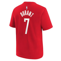 Nike Kevin Durant Houston Rockets Youth Icon Name & Number T-Shirt Red