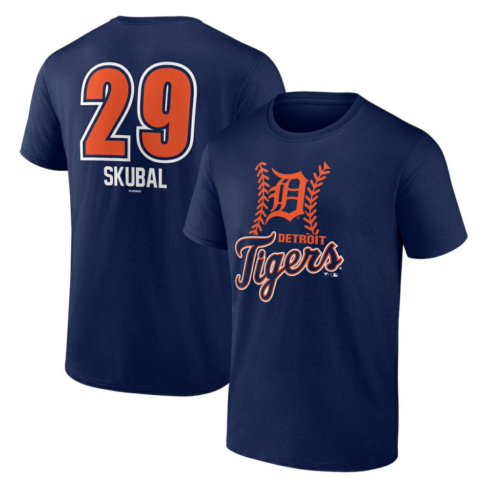 Tarik Skubal Detroit Tigers Fastball Player Name & Number T-Shirt Outlet
